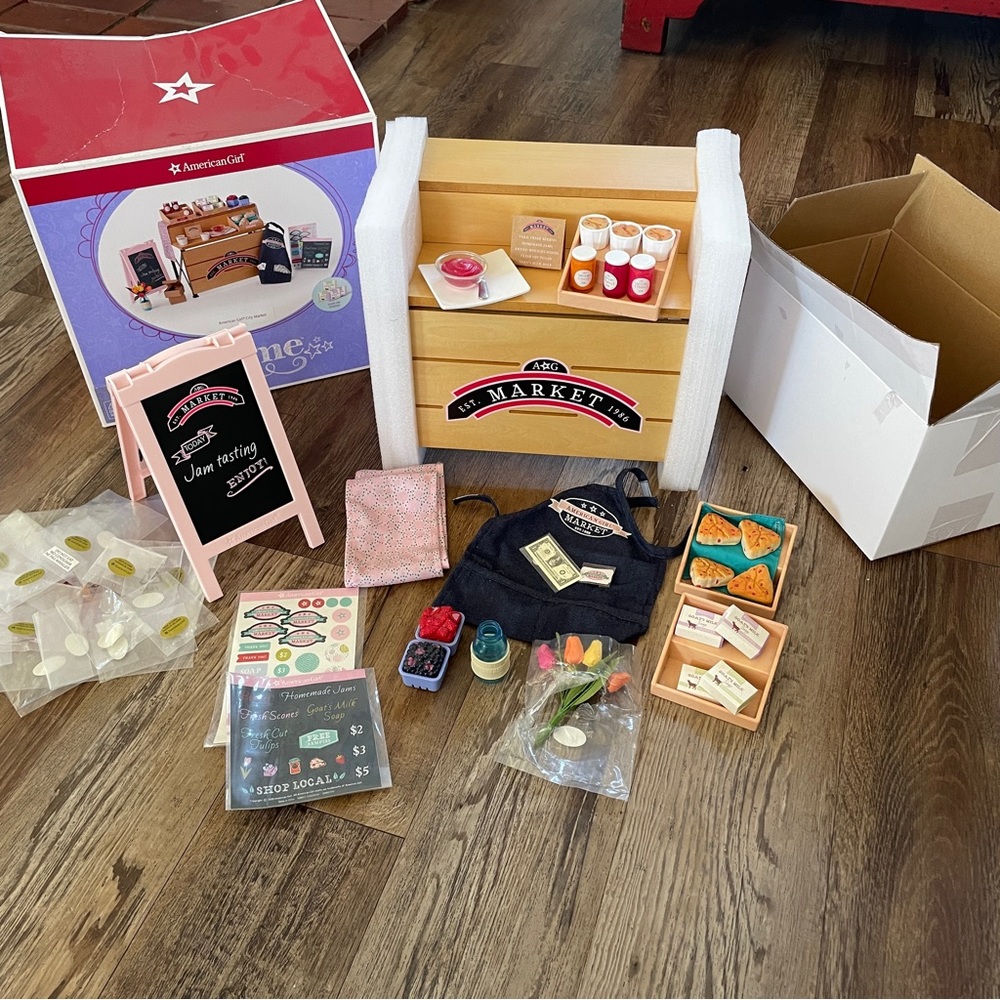 American Girl doll City Market food Set